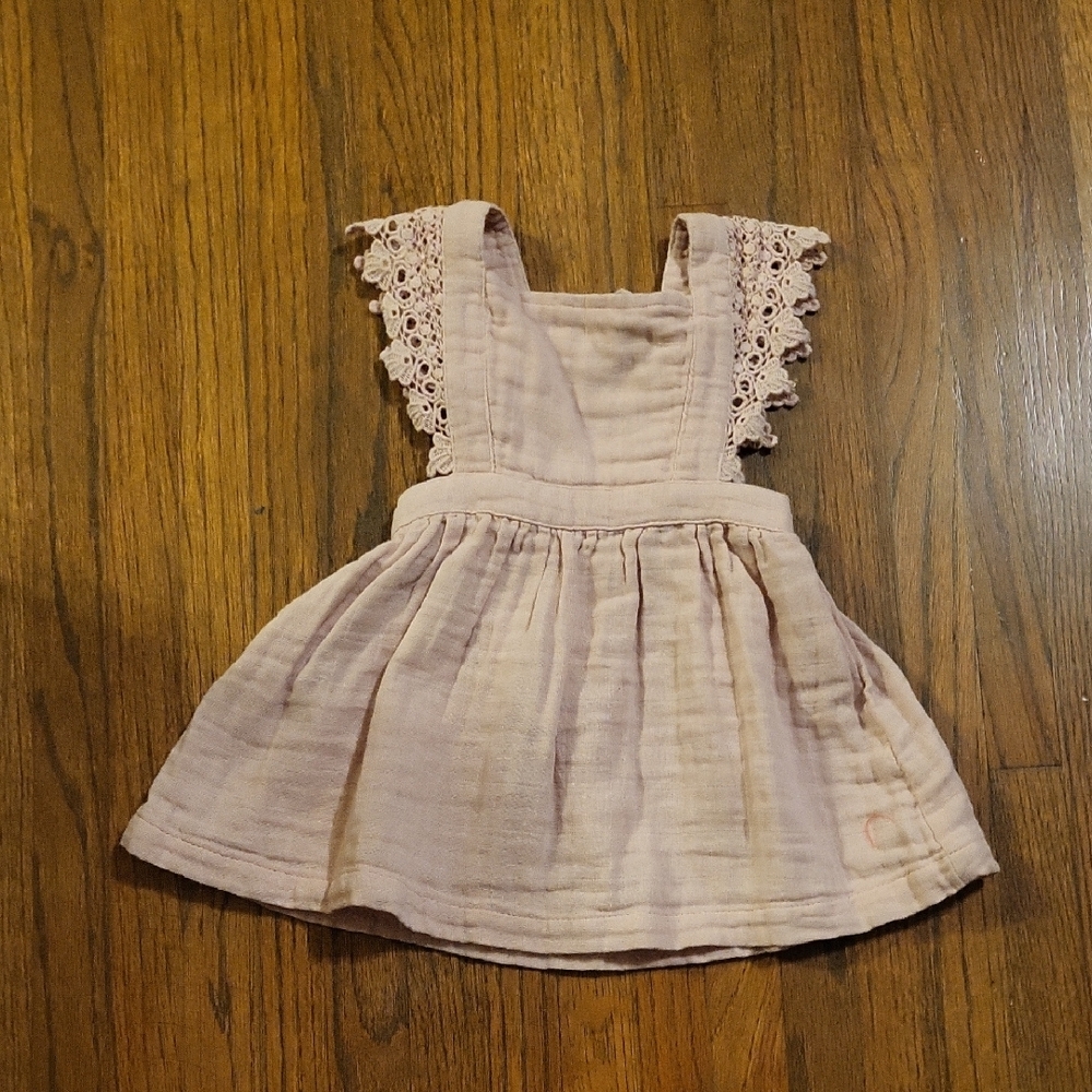 Jamie Kay Organic Rose Pink Flutter Sleeve Sundress